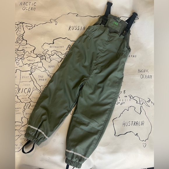 Zara Waterproof Bib Overall for Rain Snow 4-5 years - Picture 3 of 8